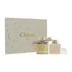 CHLOE - Chloé Set 3 Piezas Eau de Parfum 75ml + Body Lotion 100ml + Miniatura 5ml Mujer - Chloé