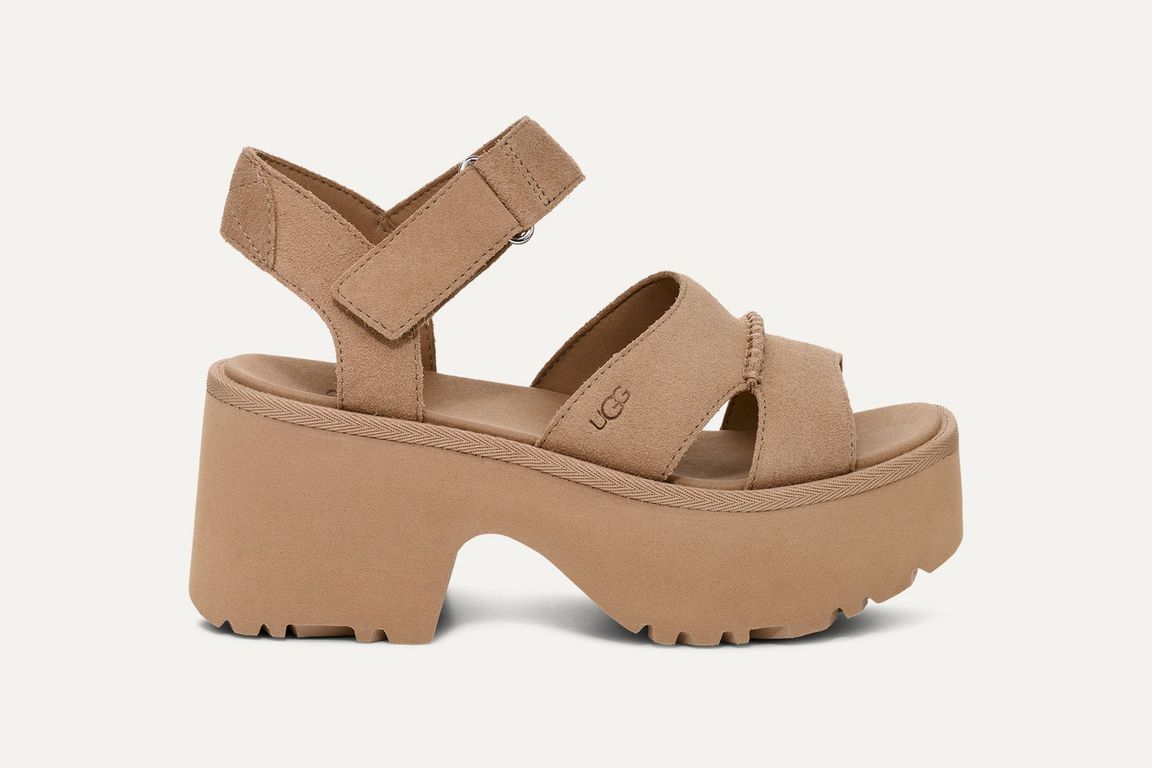 Sandalia Mujer New Heights Ankle Strap Beige
