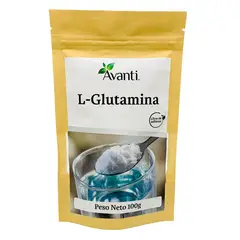 AVANTI - L-Glutamina Pura en Polvo 100 g Sin Aditivos 20 Porciones