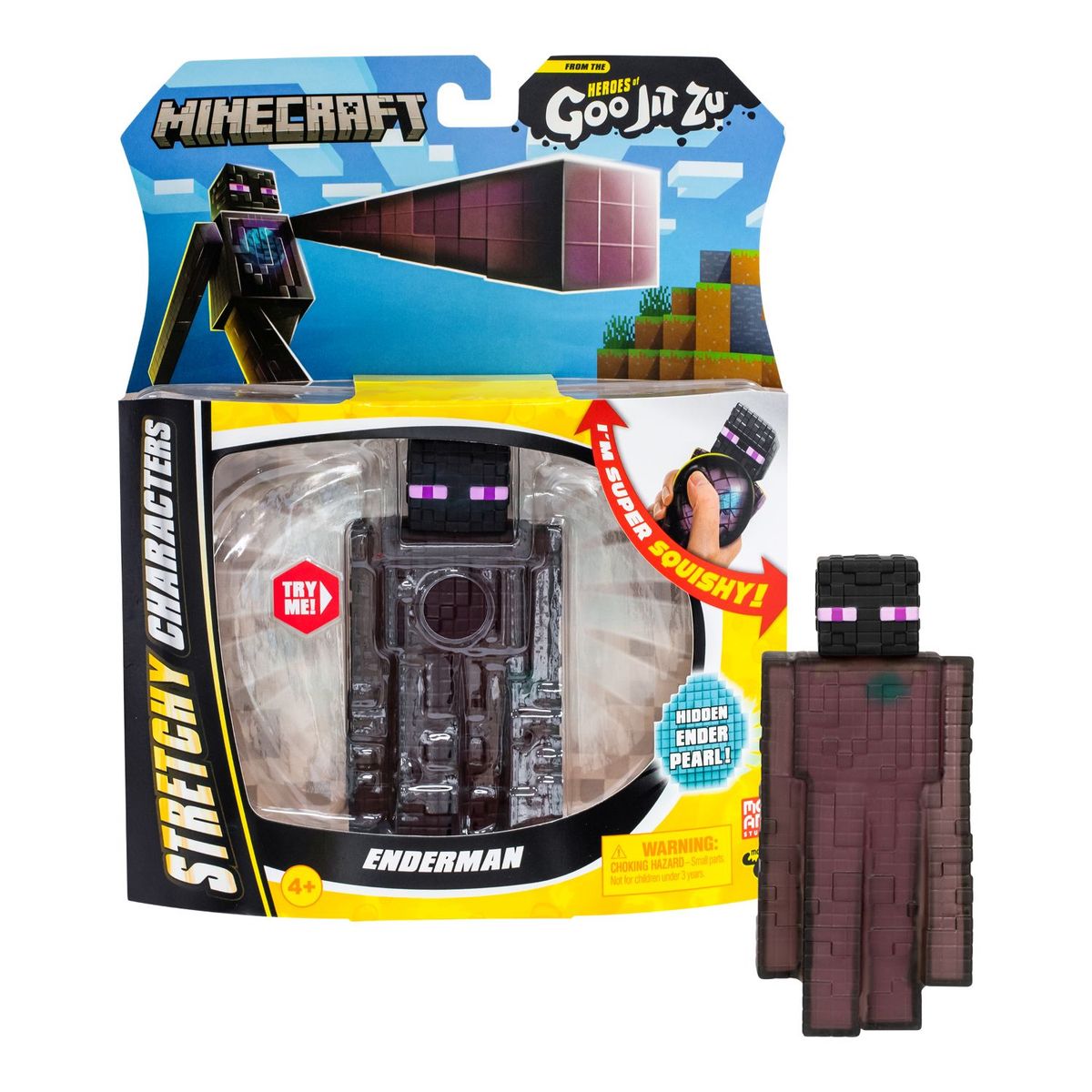 GOO JIT ZU - Figura Goo Jit Zu Minecraft Enderman Elástica