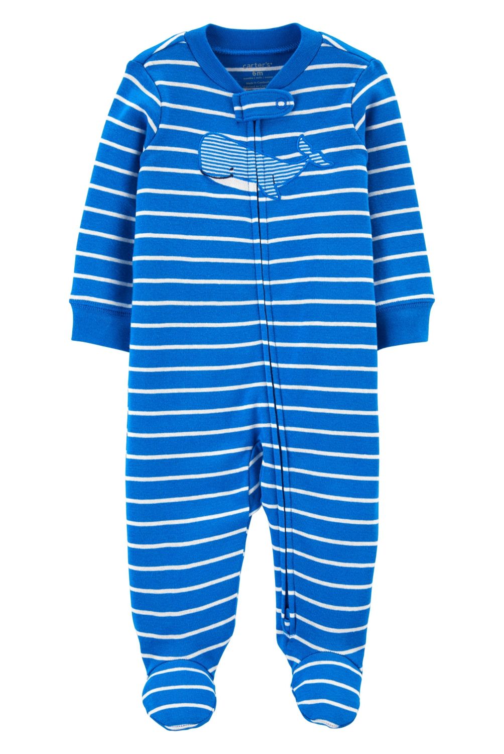 CARTER'S - Pijama Algodón Aplicación Ballena Bebe Niño