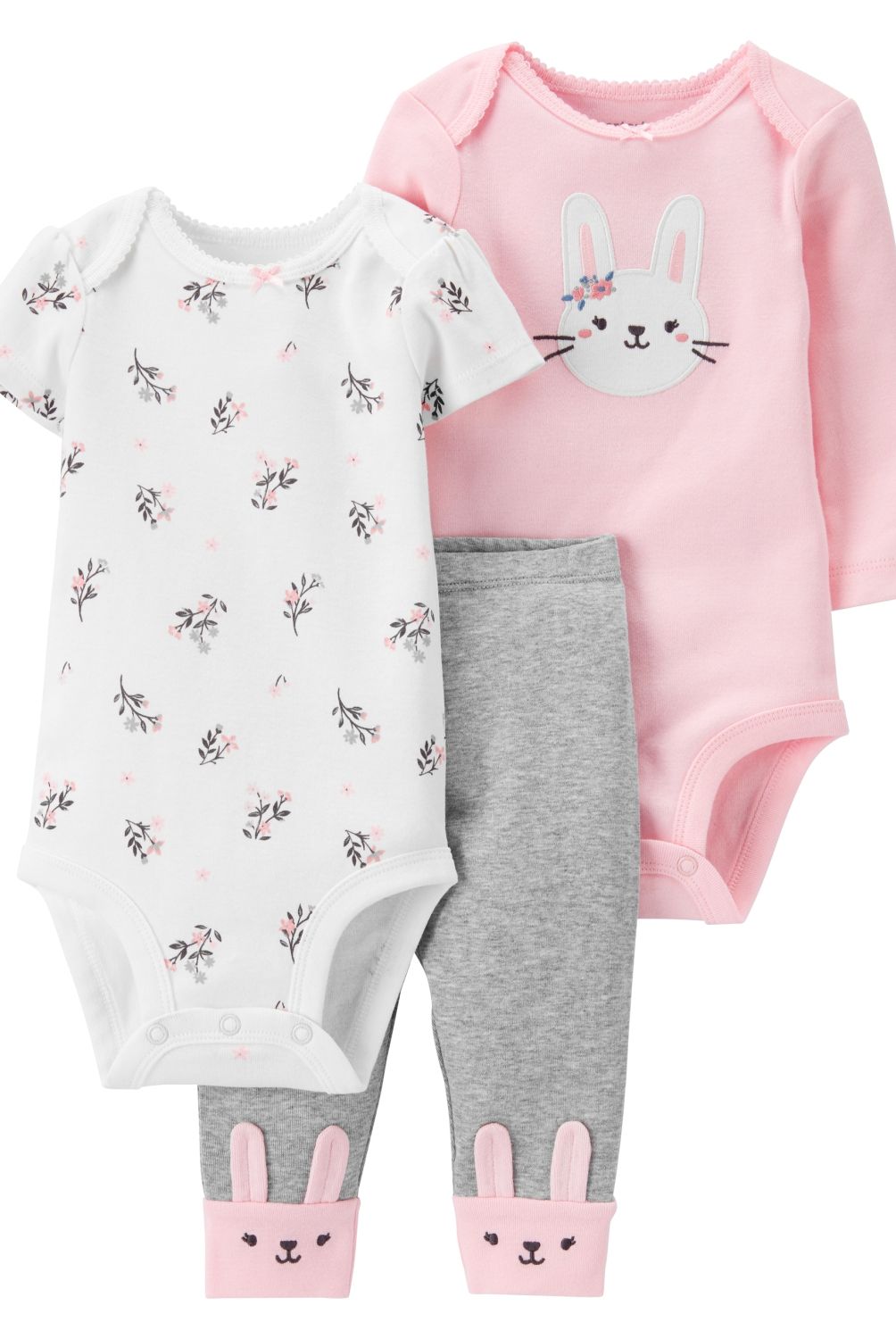 CARTER'S - Carter´s Conjunto 3 piezas Pantitas y Dos Bodys Bebe Niña