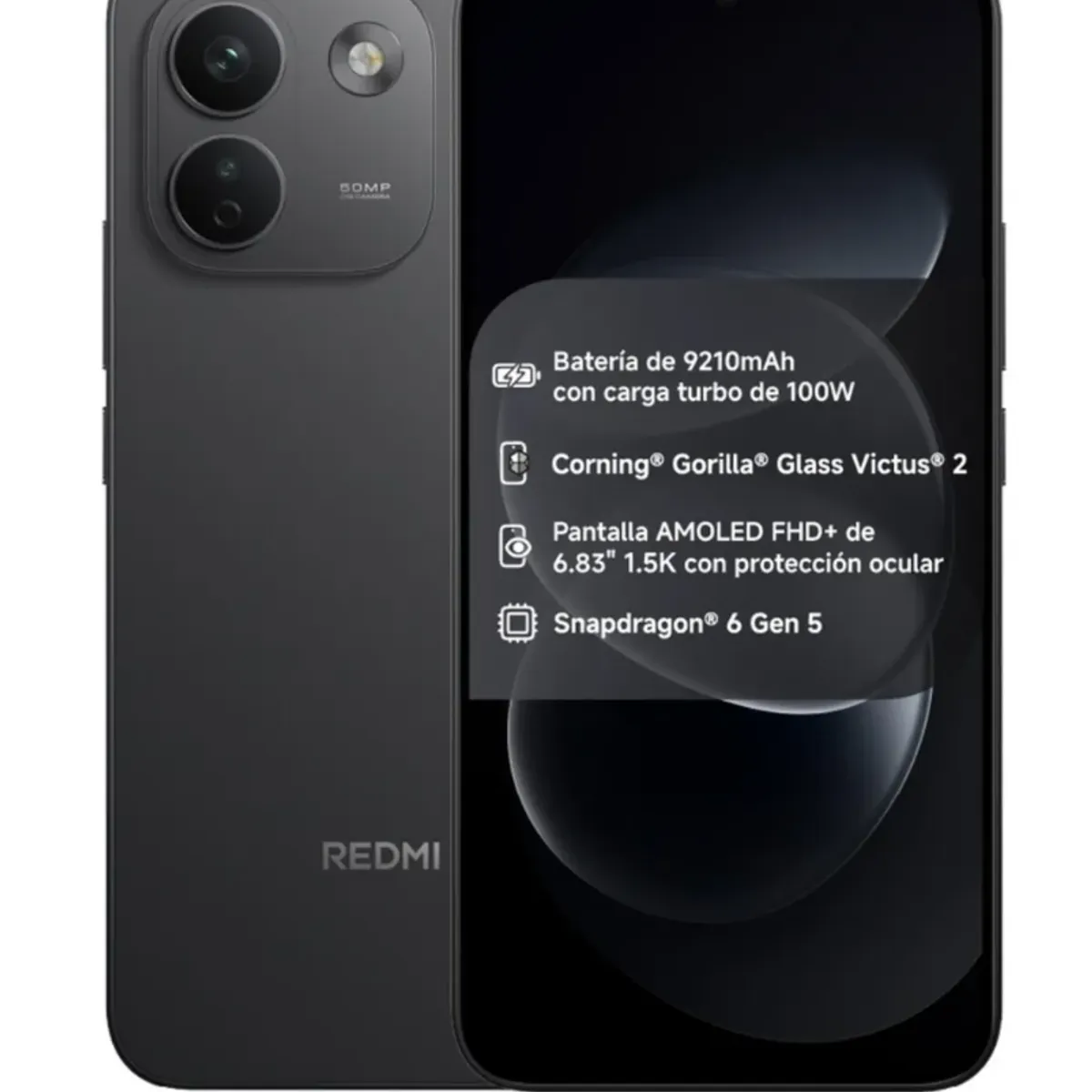 XIAOMI - Xiaomi Redmi Note 17 Pro Max 5G 256GB - Negro