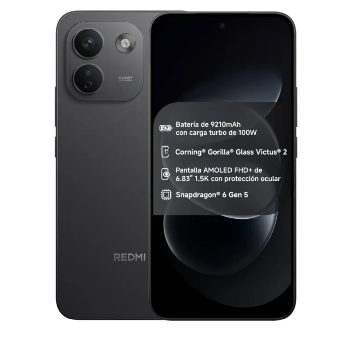 XIAOMI - Xiaomi Redmi Note 17 Pro Max 5G 256GB - Negro