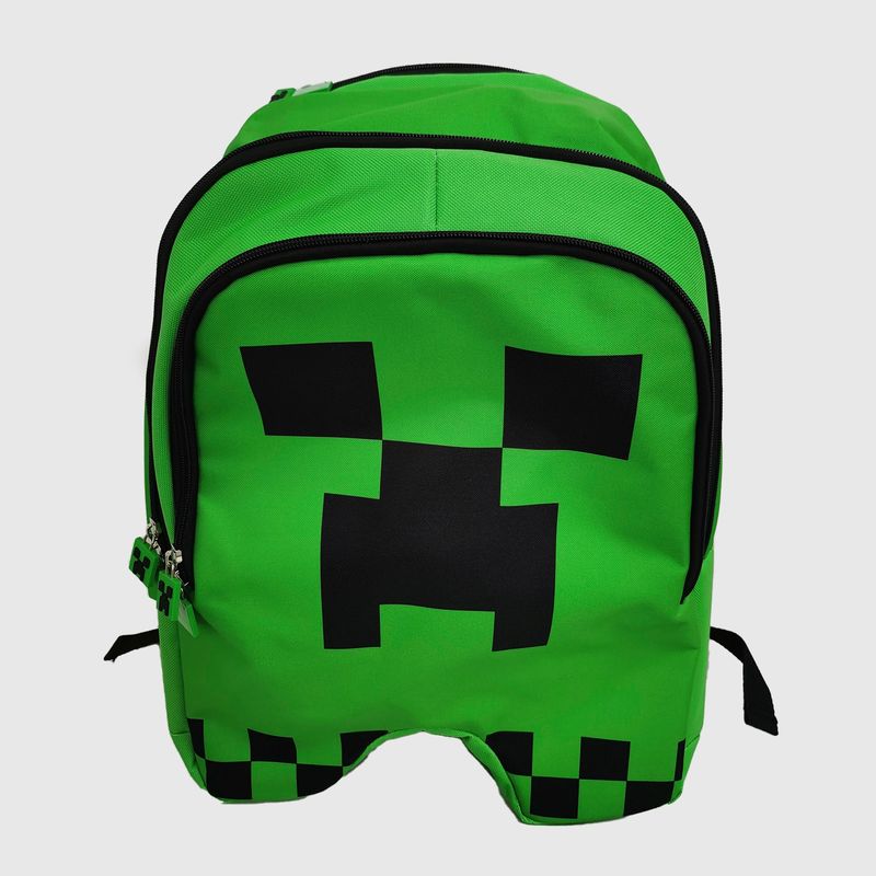MINECRAFT - Mochila Con Organizador Minecraft-Creeper