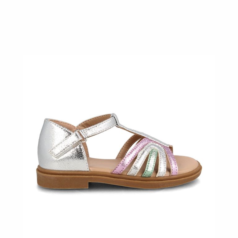 Sandalia Niña Bubblegummers Ginger Plateado
