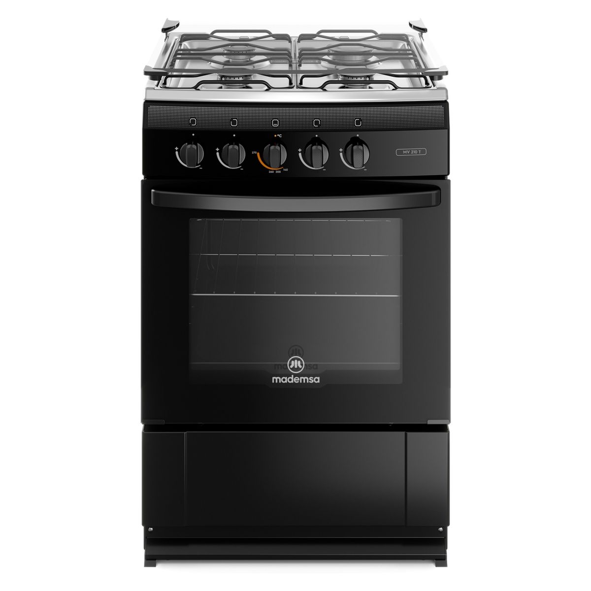 MADEMSA - Cocina 4 Quemadores Horno De 65 Lt Gas Licuado Mv 210 T Mademsa