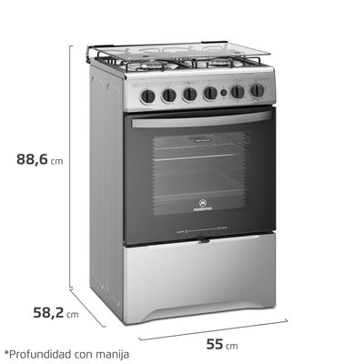Imagen 2 del producto Cocina 4 Quemadores Horno De 65 Lt Con Grill Gas Licuado M 795 T
