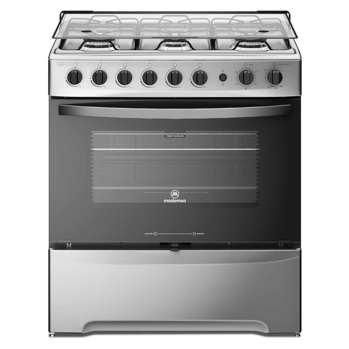 MADEMSA - Cocina Gas Mademsa 6 quemadores M840T