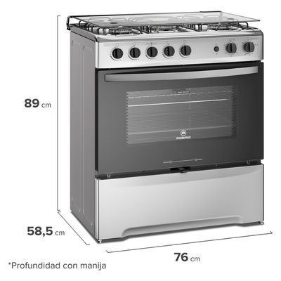 Imagen 2 del producto Cocina 5 Quemadores Horno De 85.56 Lt Con Grill Gas Licuado M 920 T