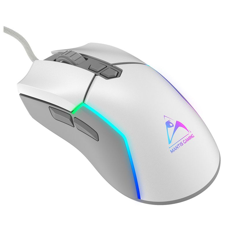 MANTIS GAMING - Mouse Gamer Phantom M25 Blanco