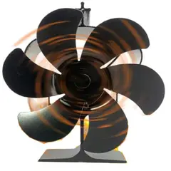 AMBM SHOP - Ventilador Estufa A Leña 6 Aspas Chimenea Sin Electricidad 6 pulgadas