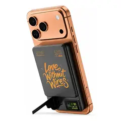 EZRA - Power Bank Magnético 5000mah 20w Carga Rápida Soporte
