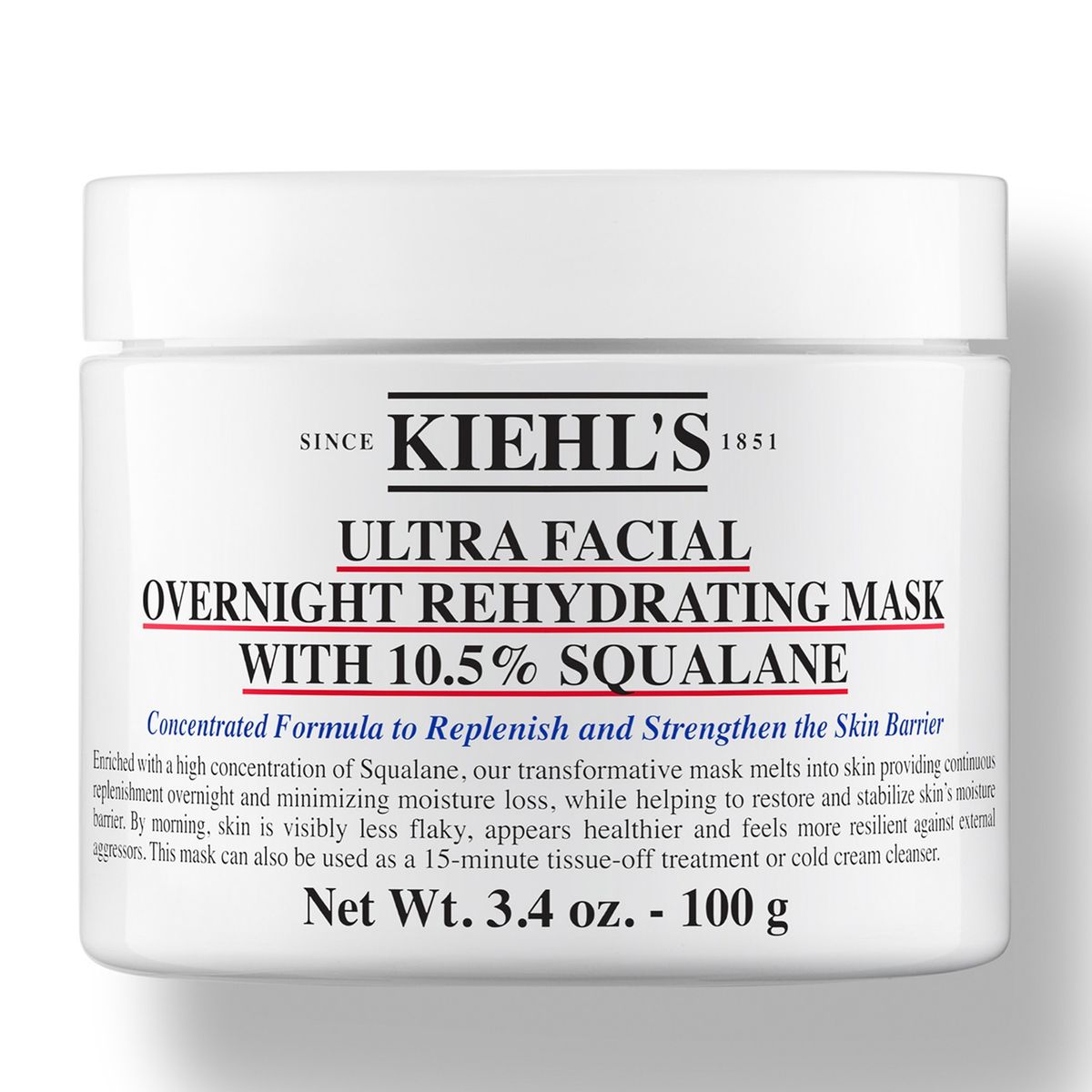 KIEHLS - Mascarilla Hidratante Nocturna- Ultra Facial Mask 100 ml  Kiehls