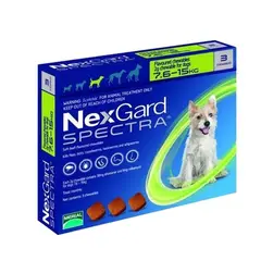 NEXGARD - Spectra Perros 7,6-15 kg 3 Comprimidos Masticables