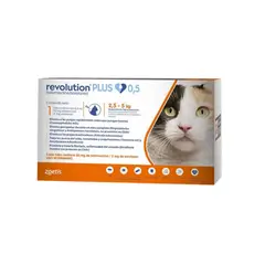 REVOLUTION - Plus Gatos 2,5-5 kg 1 Pipeta 0,5 ml