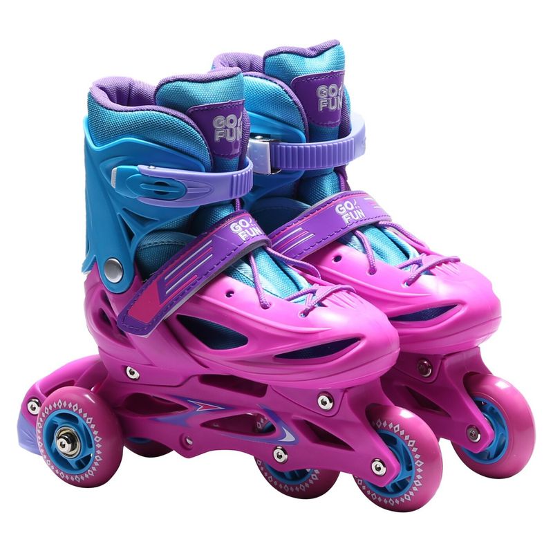 GO FUN - Patines 2 en 1 Talla S Modelo Bw-905 Rosado