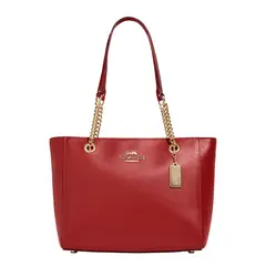 COACH - Bolso de mano Cammie Chain piel refinada