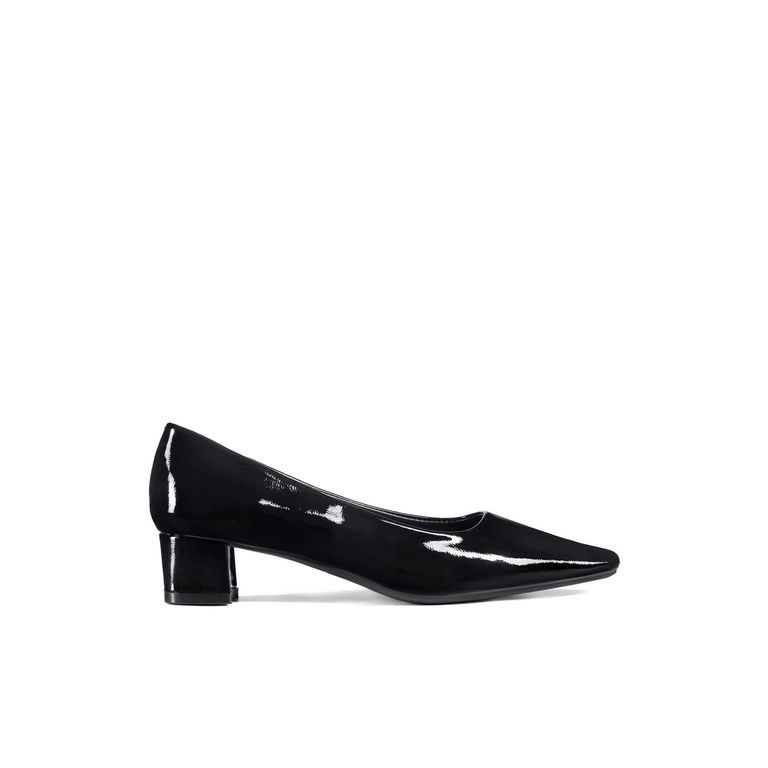 Zapatos Taco PU Acharolado Mujer Cuadrado GHE108