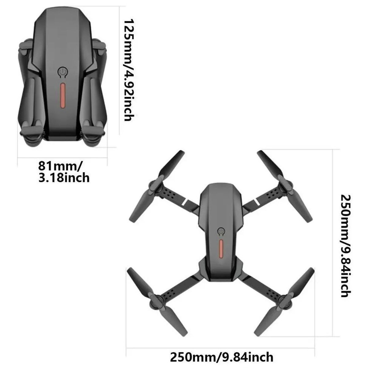 GENERICO Drone Cuadcopter con Cámara Dual 4K HD y Control Remoto ...