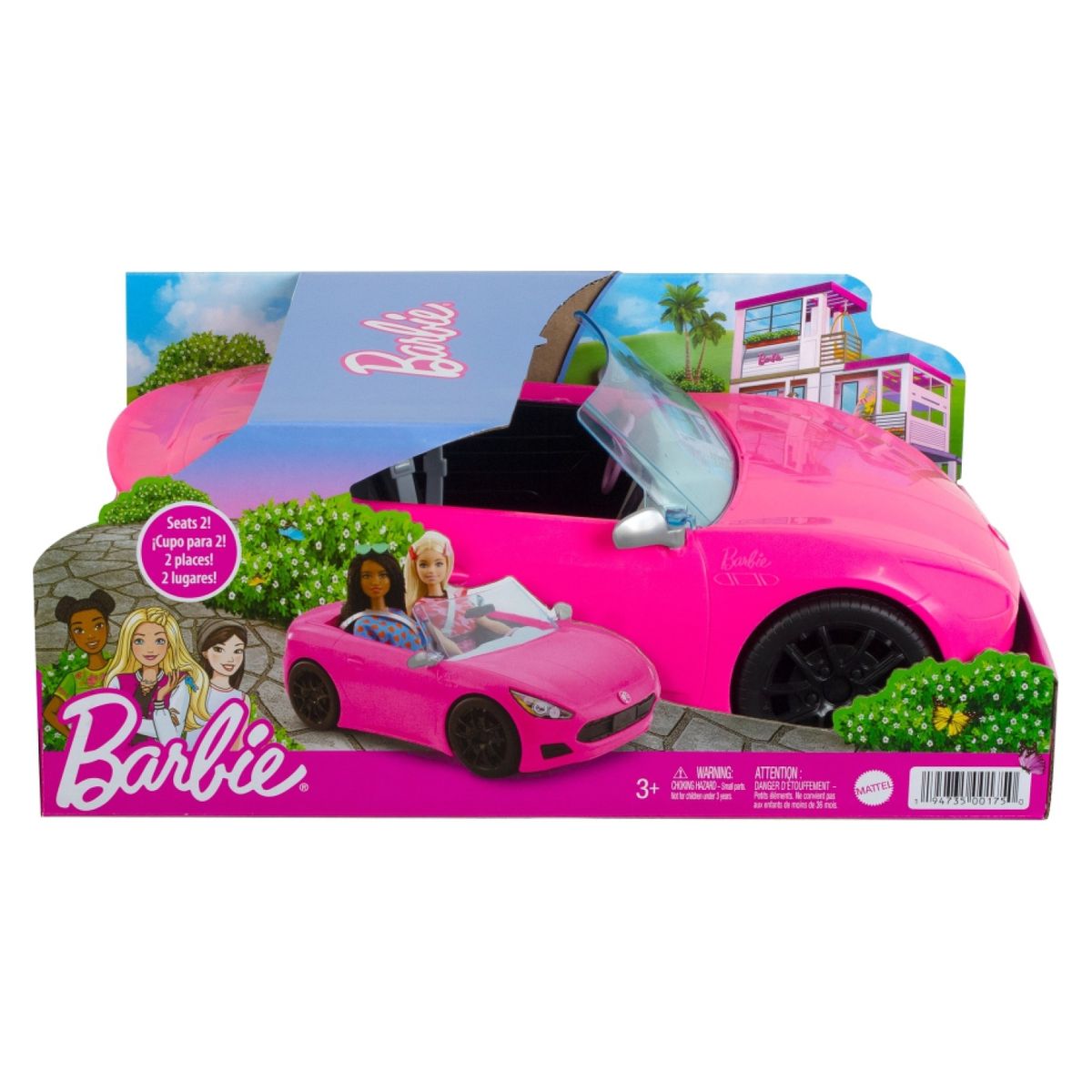 BARBIE - Auto Convertible Rosado Barbie