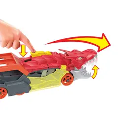HOT WHEELS - Pista De Auto Remolque De Dragón
