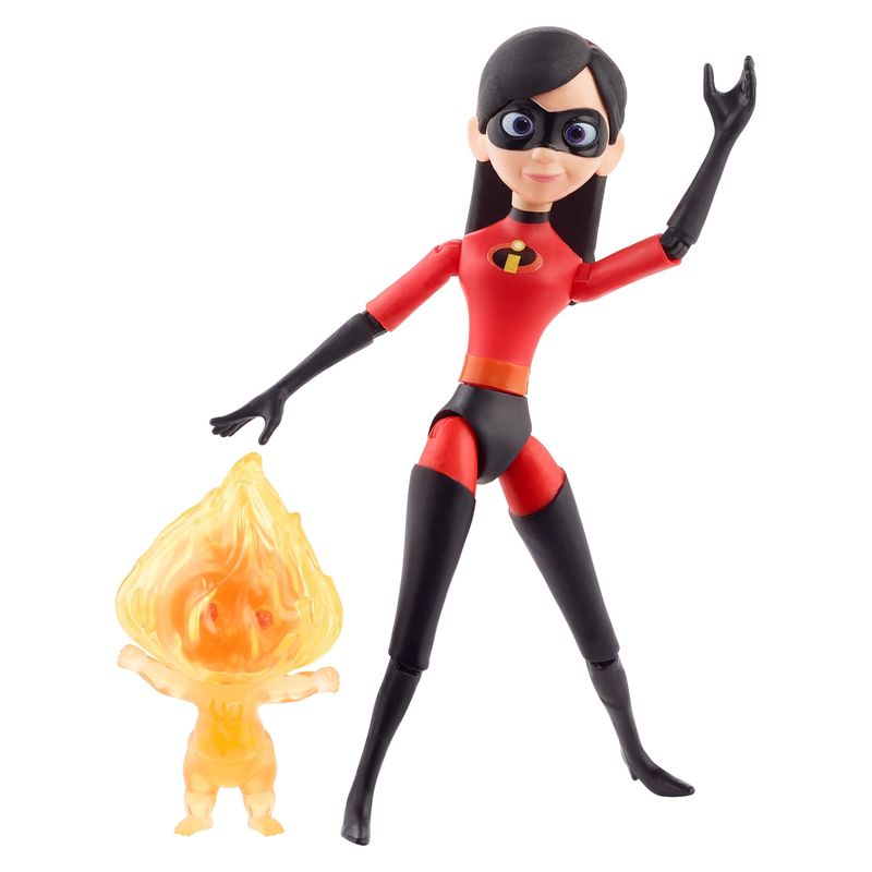 DISNEY - Pixar Figura de Acción Violeta y Jack con Fuego Disney