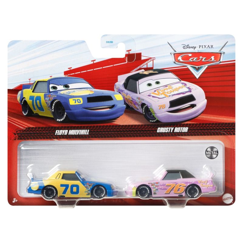 DISNEY - Disney Pixar Vehículo  Floyd Mulvihill & Crusty Rotor 2 Pack