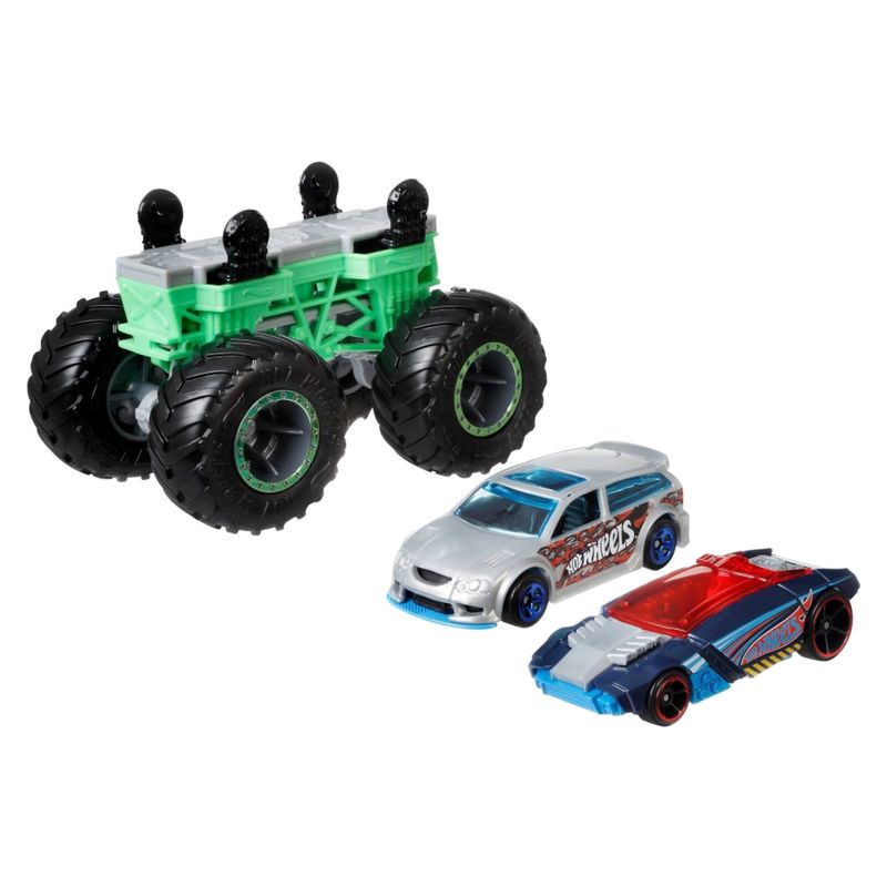 HOT WHEELS - Hot Wheels  Pista De Auto Creador Monstruoso Verde Con Muscle Tone Y Power Rage