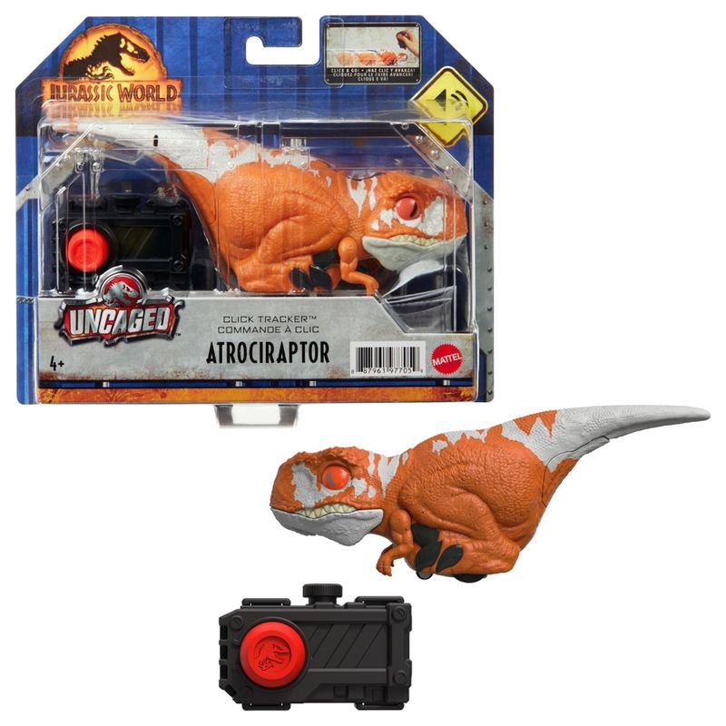 JURASSIC WORLD - Jurassic World Figura de Acción Click Tracker¿ Speed Dino Red