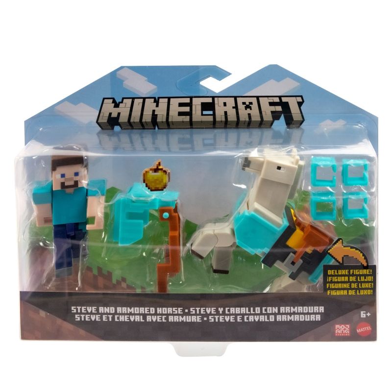 MINECRAFT - Minecraft Figura de Acción Steve And Armored Horse