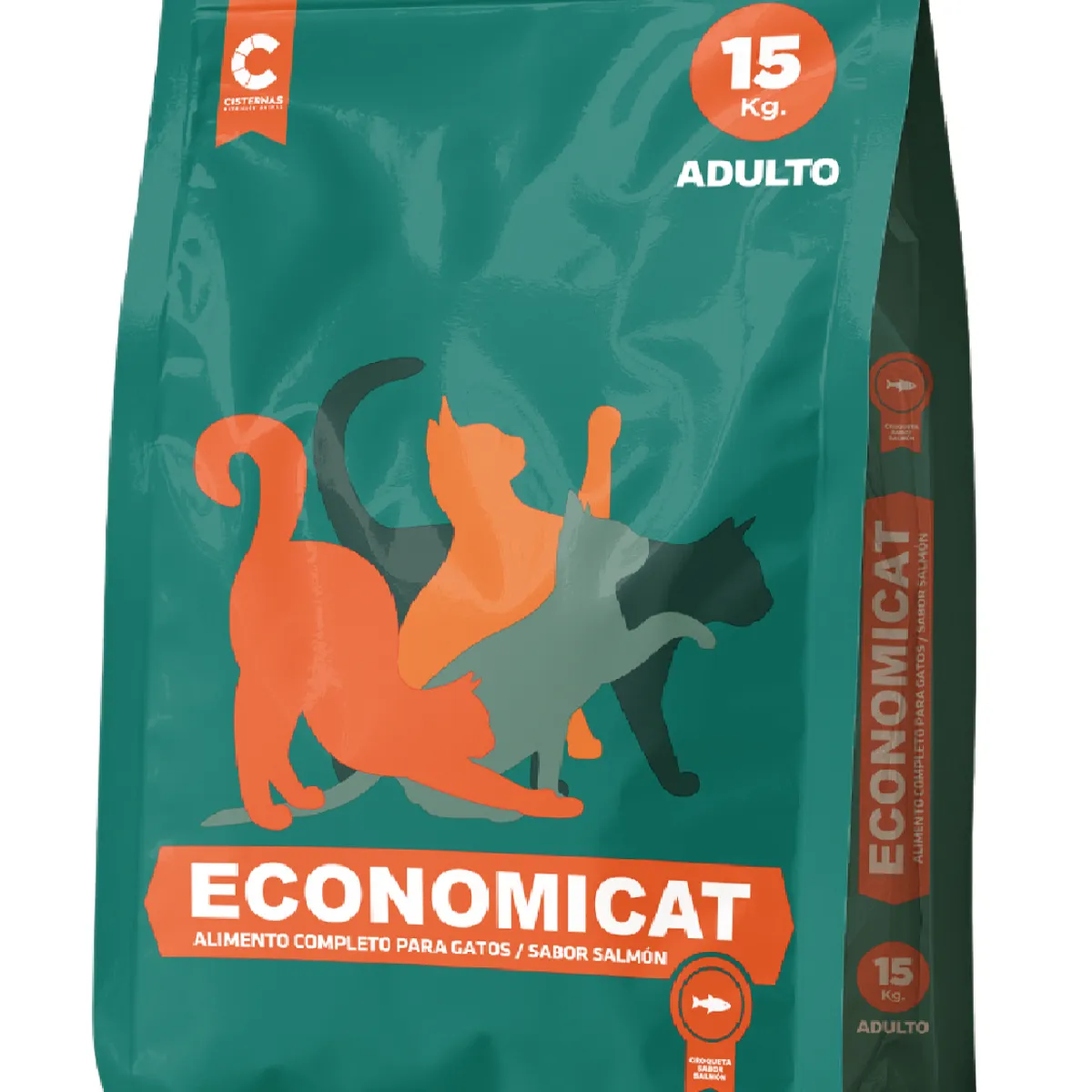 ECONOMICA - Economicat Salmón X 15 Kg Alimento Gatos