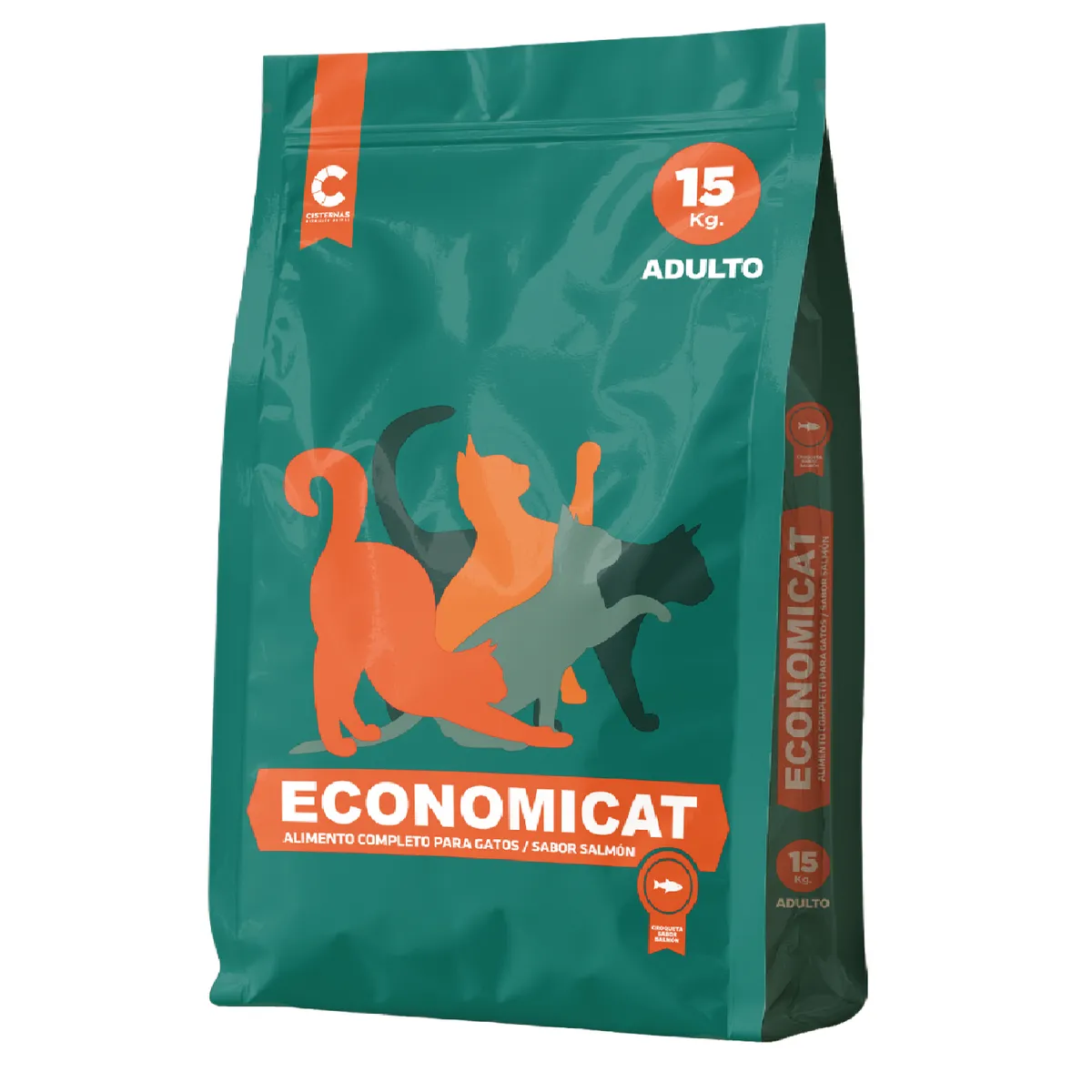 ECONOMICA - Economicat Salmón X 15 Kg Alimento Gatos