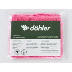 DOHLER - Set 2 Toallas de Mano Rosa Döhler TORINO II