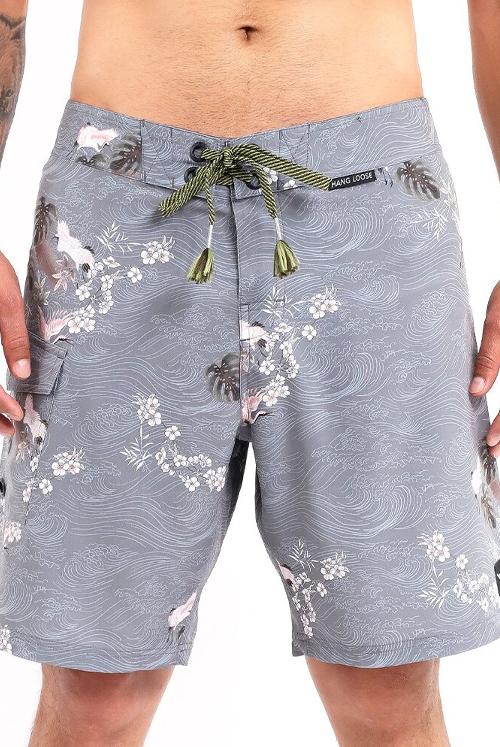 HANG LOOSE - Boardshort Hombre Hang Loose Gris