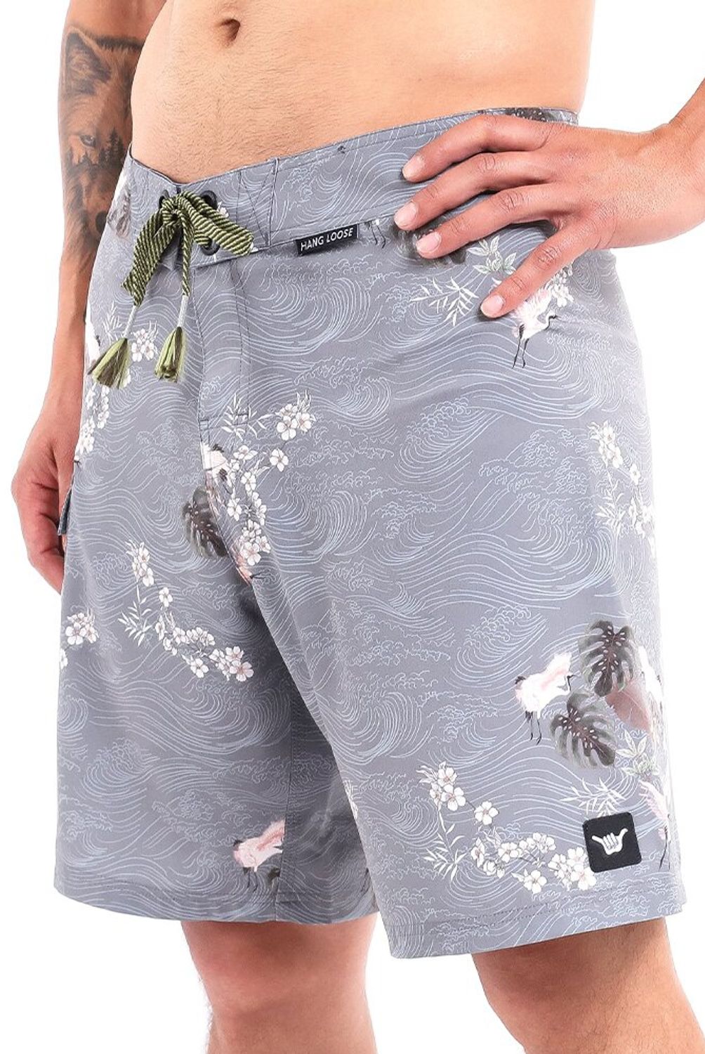 HANG LOOSE - Boardshort Hombre Hang Loose Gris