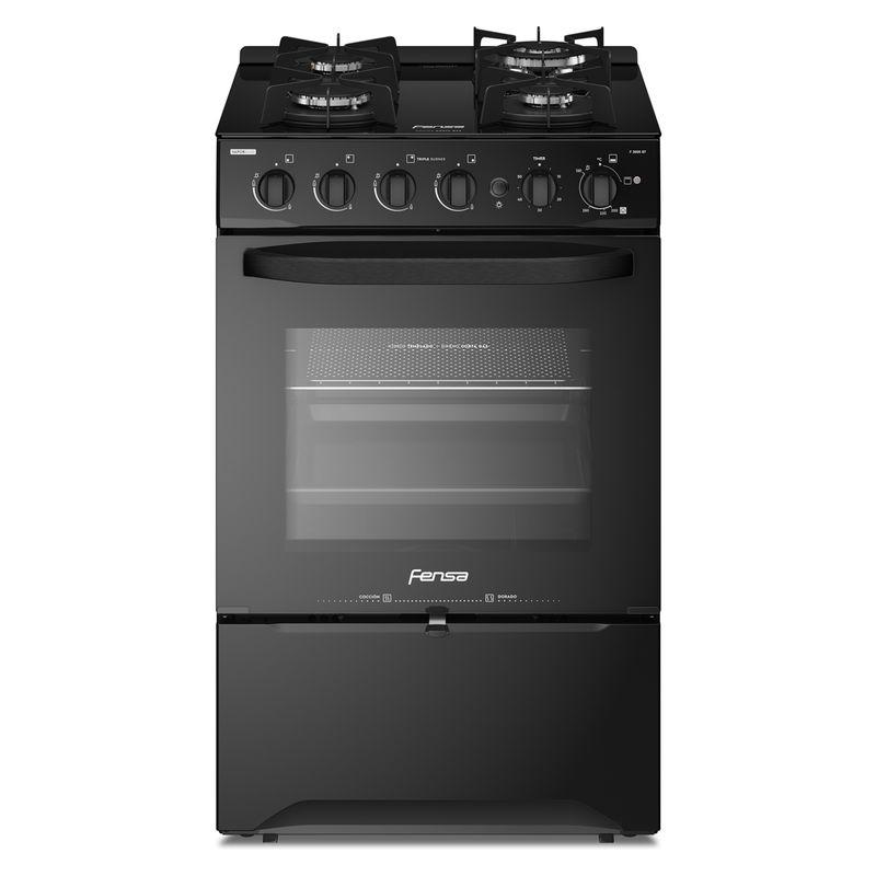 FENSA - Cocina 4 Quemadores Horno De 65 Lt Con Grill Gas Licuado F 3000 Bt Fensa