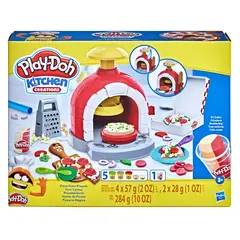 PLAY DOH - Horno de Pizzas con 6 Botes de Plastilina y 8 Accesorios