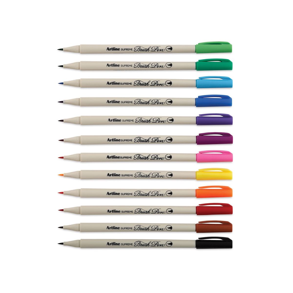 ARTLINE - Marcador Brush Pen Artline Supreme 12 colores