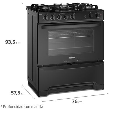 Imagen 2 del producto Cocina Gas 5 Quemadores F 6500T