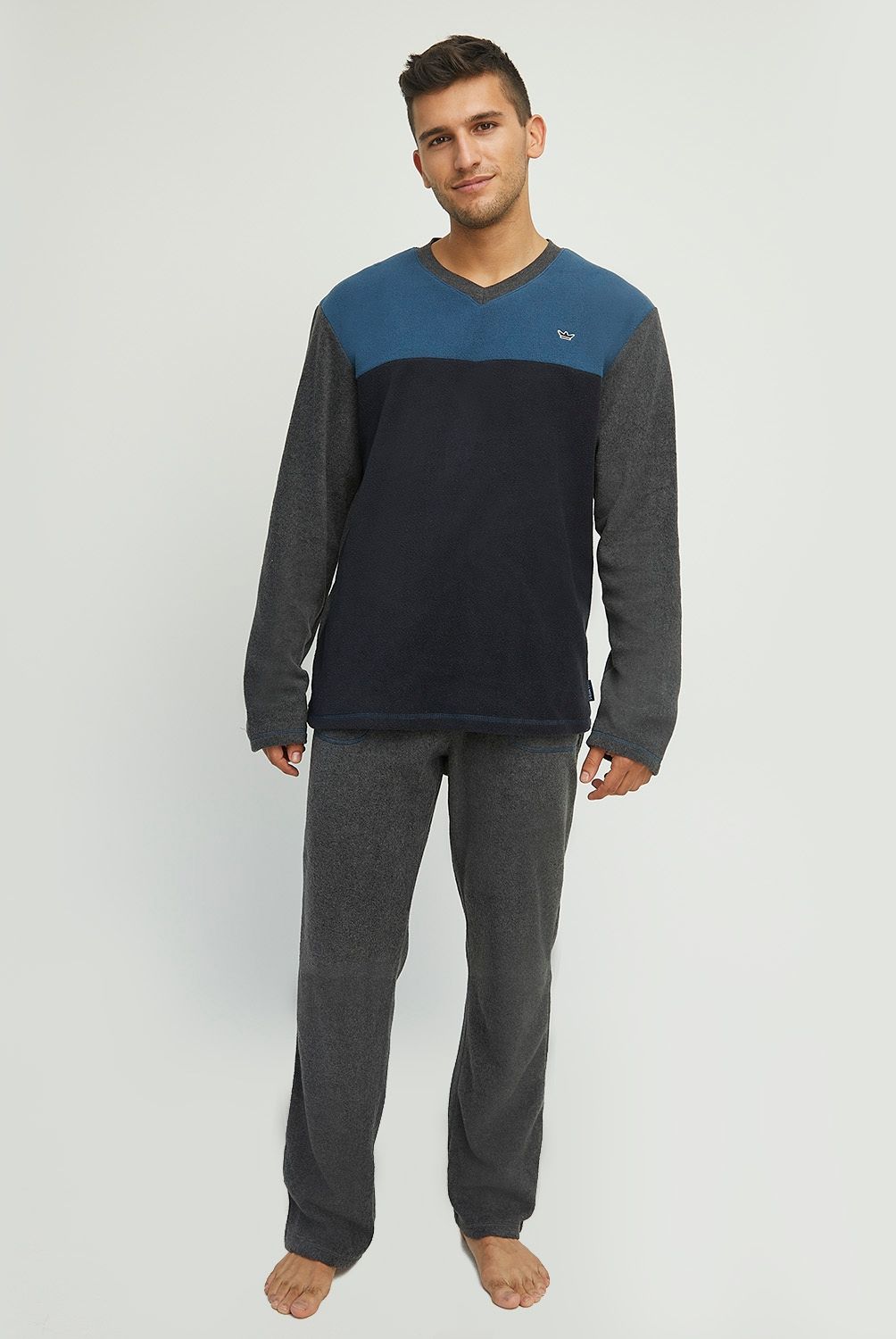 PALMERS - Pijama Largo Micropolar Hombre Palmers