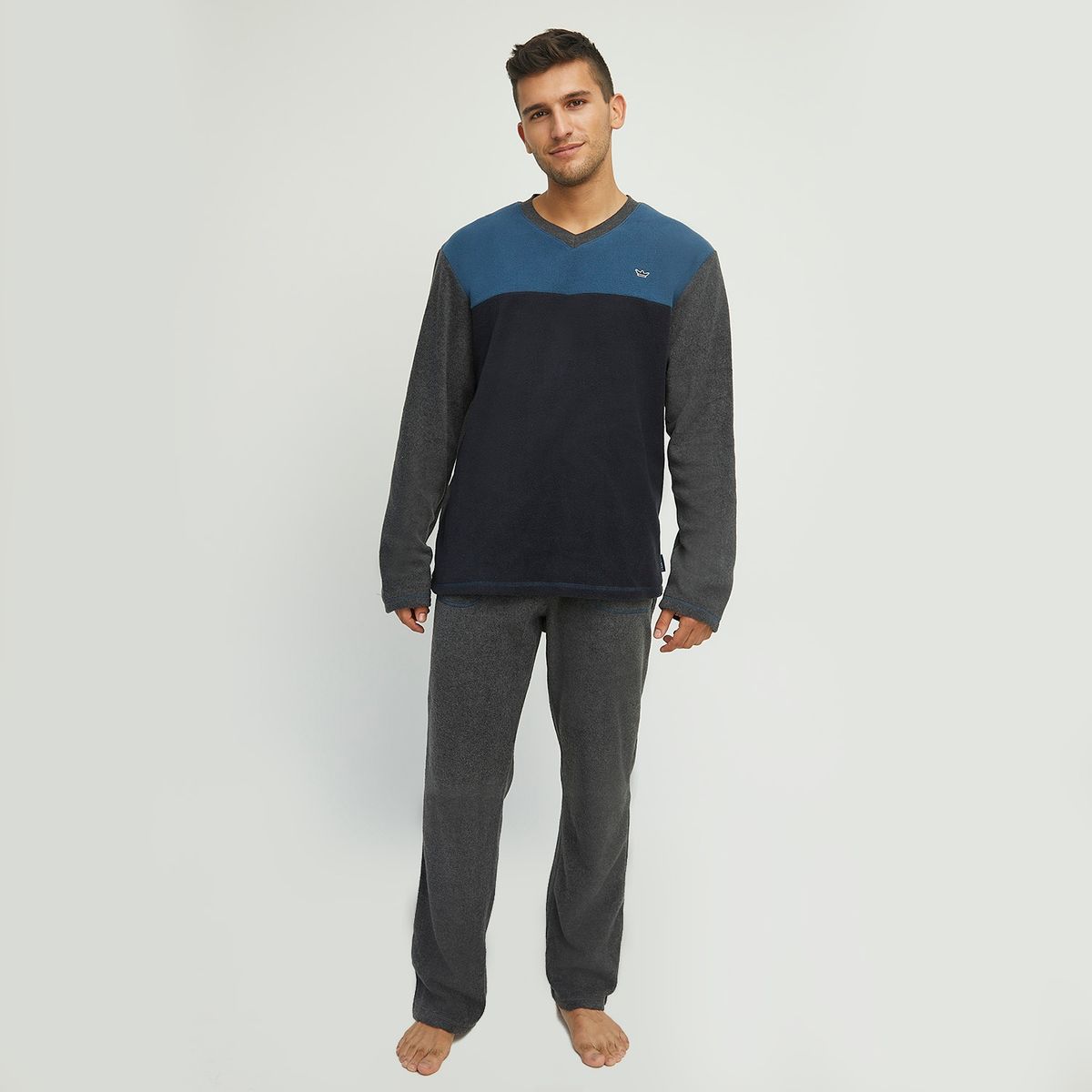 PALMERS - Pijama Largo Micropolar Hombre Palmers