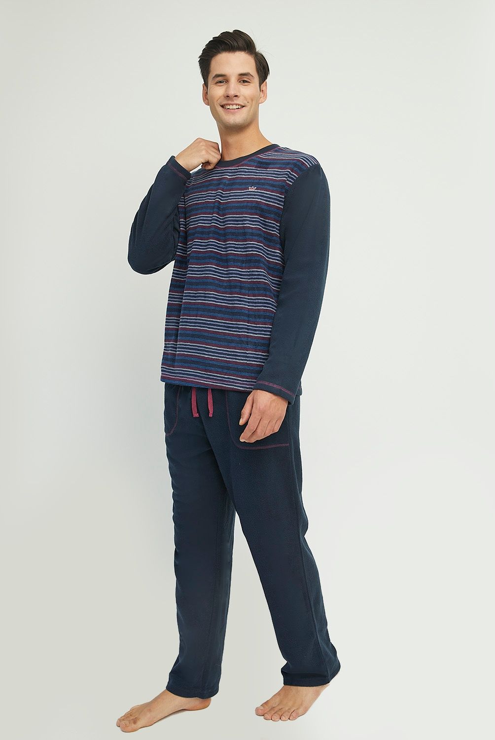 PALMERS - Pijama Largo Micropolar Hombre Palmers