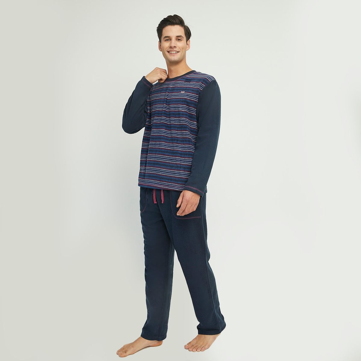 PALMERS - Pijama Largo Micropolar Hombre Palmers
