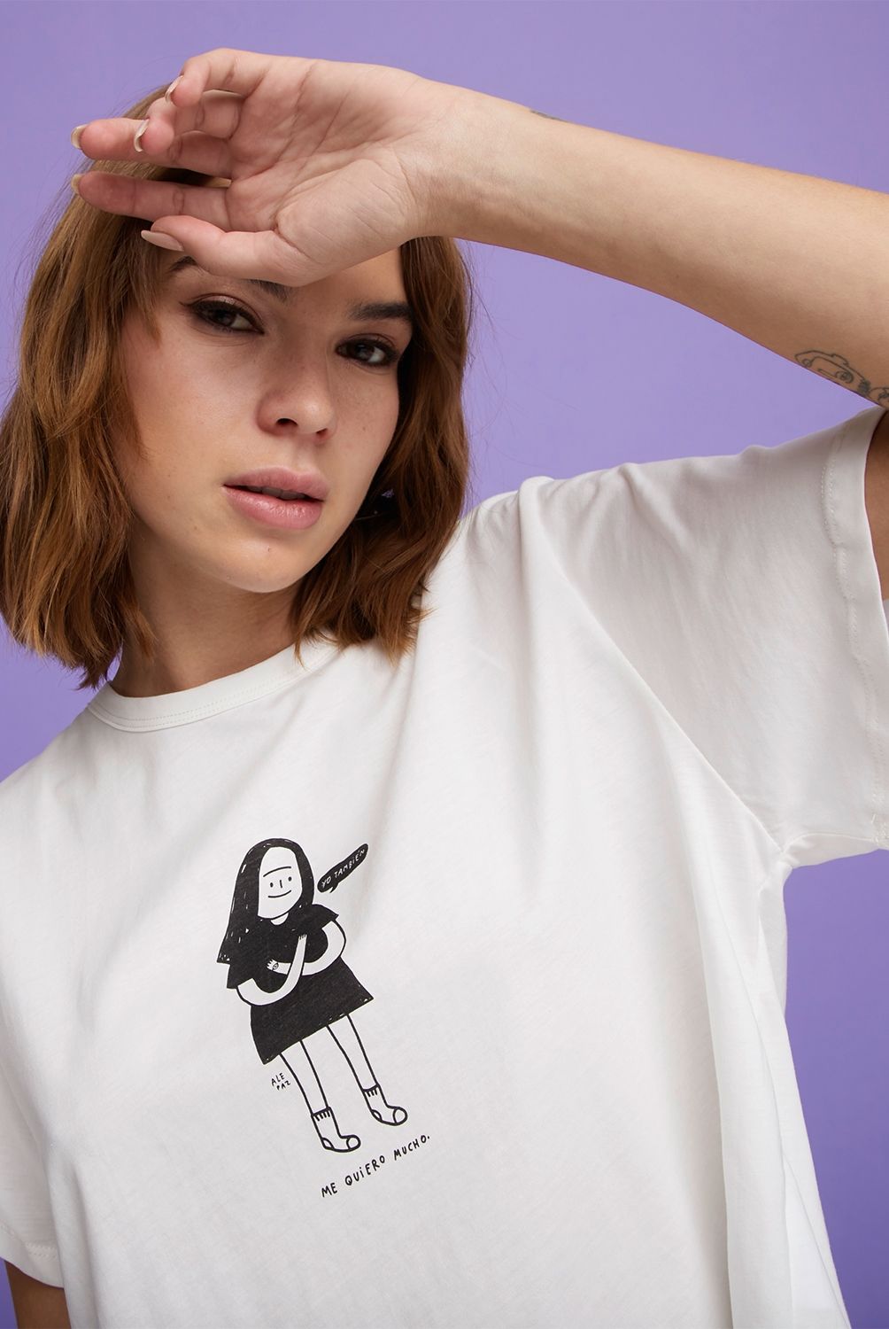 SYBILLA - Sybilla Polera Manga Corta Algodón Mujer