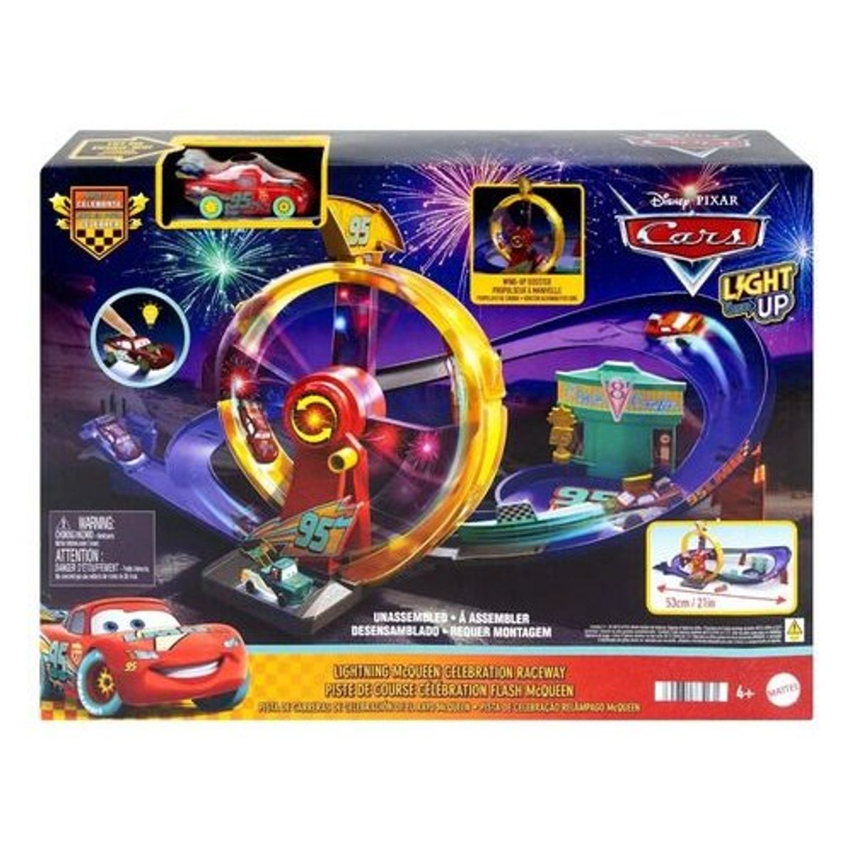 DISNEY - Disney Pista De Celebración Del Rayo Mcqueen Multicolor 4+ Plástico