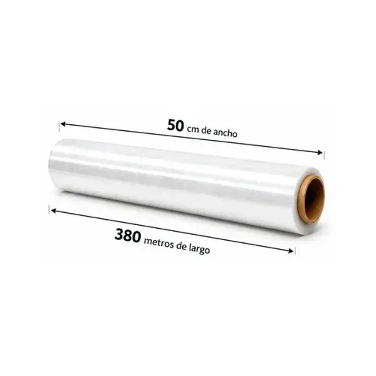 GENERICO - Film Stretch Megaplay Para Embalaje Industrial, 50 Cm X 2.5 Kg