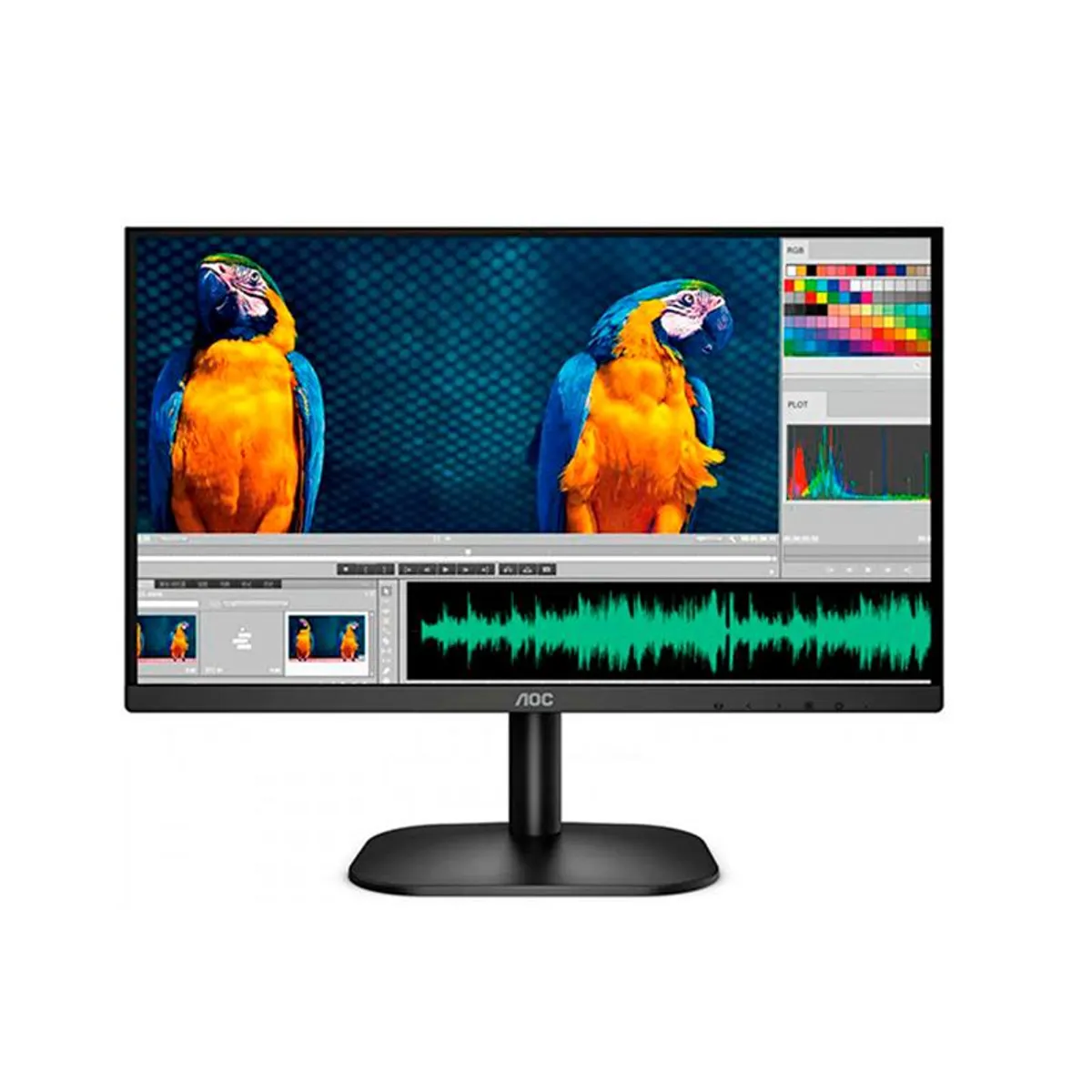 AOC - Monitor AOC 23.8 FHD 24B2XHM 75Hz Panel VA 6ms Reacondicionado