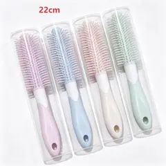 GENERICO - Cepillo Redondo de Cabello Color Pastel 22 cm 26333