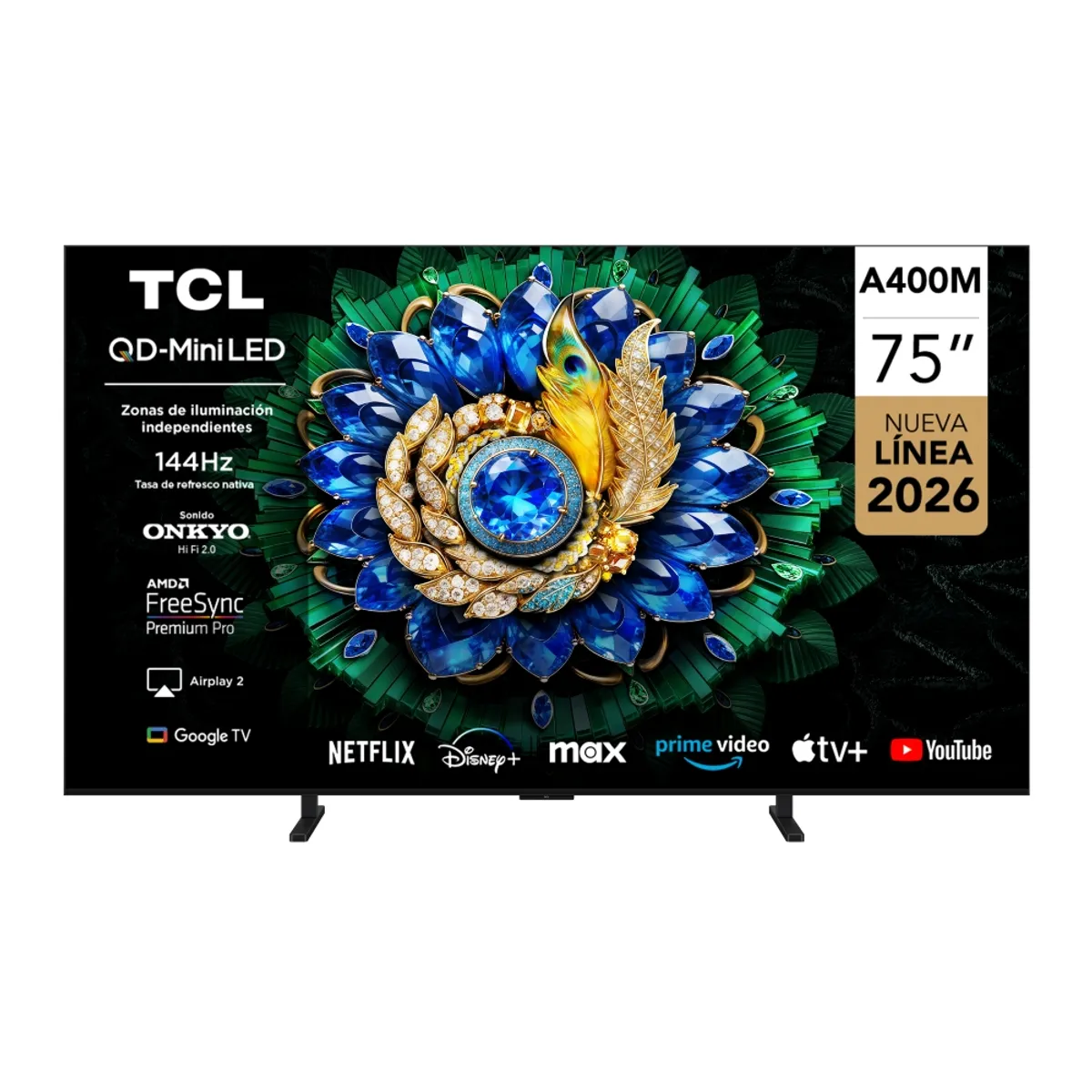 TCL - Smart TV TCL 75 QD-Mini LED UHD 4K 75A400M